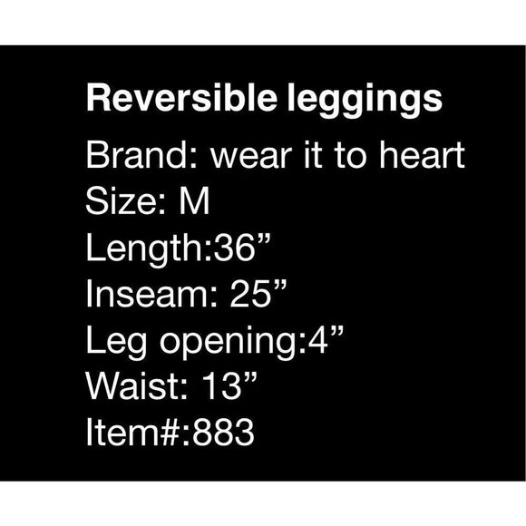 Wear it to heart reversible leggings - Picture 5 of 5